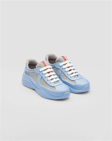 prada america's cup light blue|Light Blue Prada America's Cup Biker Fabric Sneakers .